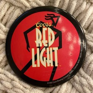 Vintage Coors Redlight Button